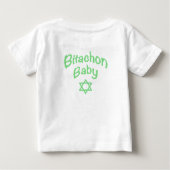 T-shirt vert Bitachon Baby (Dos)
