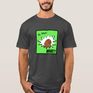 T-shirt Vert blanc Yo Man Ce que vous voulez Mug Shot Comi