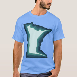 T-shirt Vert bleu Turquoise Minnesota