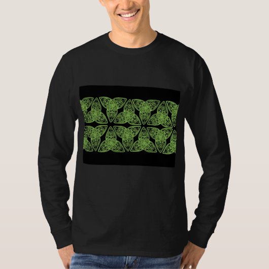 T-shirt Vert celtique de noeud (Devant)