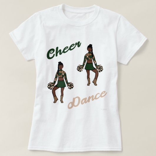 T-shirt vert Cheer/Dance) (Design devant)