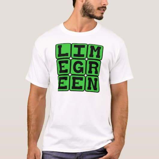 T-shirt Vert Citron, Couleur (Devant)