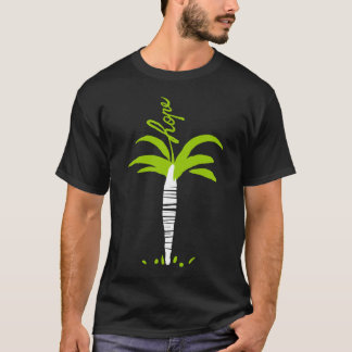 T-shirt vert d'art de griffonnage d'espoir