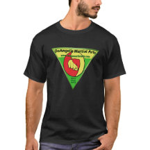 T-shirt vert d'arts martiaux de DeAngelis