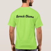 T-shirt vert de Barack Obama (Dos)