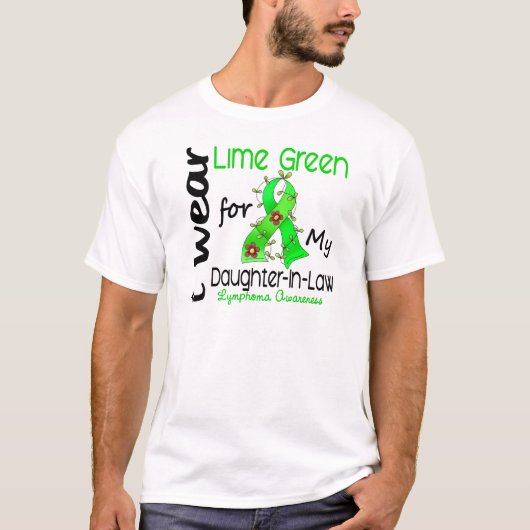 T-shirt Vert de chaux d'usage du lymphome I pour ma (Devant)