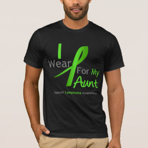 T-shirt Vert de chaux d'usage du lymphome I pour ma tante