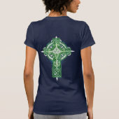 T-shirt vert de croix celtique (Dos)