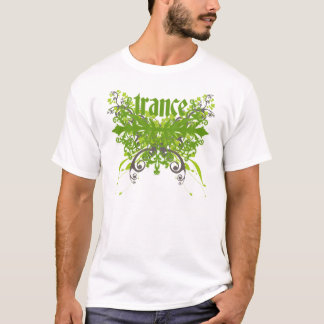 T-shirt Vert de feuillage de transe