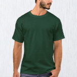 T-shirt vert de forêt pour hommes / Personnaliser<br><div class="desc">T-shirt homme : Créez votre propre T-shirt personnalisé avec du texte. Réglages faciles (bouton Modifier la conception) en ajoutant du texte, des couleurs arrière - plans ou plus d'images.</div>