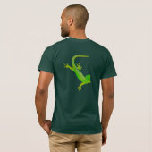 T-shirt vert de Gecko (copie arrière) (Dos entier)