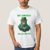 T-shirt vert de Gorilla (Devant)