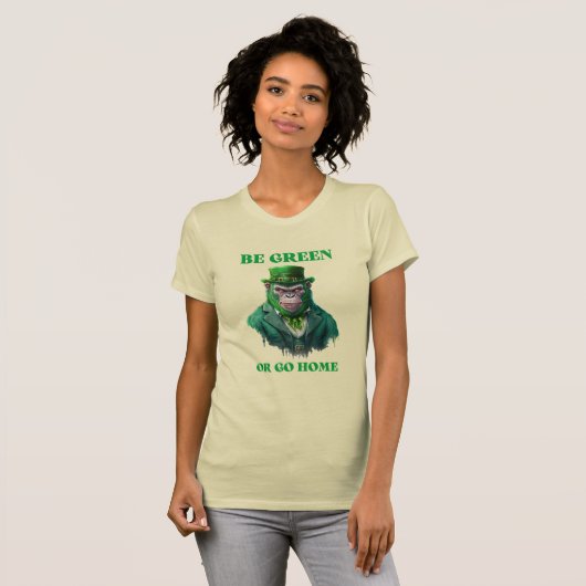 T-shirt Vert de Gorilla (Devant entier)
