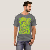 T-shirt VERT de grenouilles d'accroupissement (Devant entier)