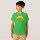 T-shirt vert de l'équipe d'enfants (Devant entier)