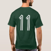 T-shirt Vert de lions de CAF (avec #) (Dos)