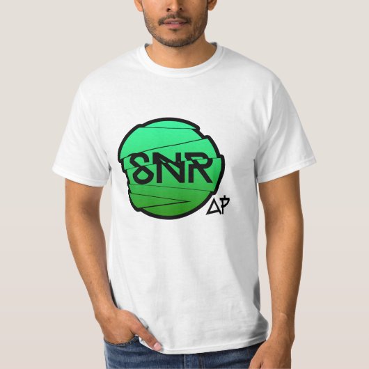T-shirt vert de logo de SNR (Devant)