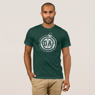 T-shirt Vert de pièce en t de tasse de congé annuel de