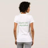 T-shirt Vert de sortie (Dos entier)