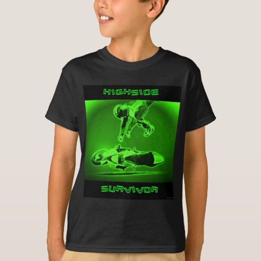 T-shirt Vert de survivant de Highside (Devant)