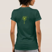 T-shirt Vert de turbines de vent (Dos)