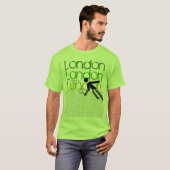 T-shirt vert de Wimbledon de tennis de Londres (Devant entier)