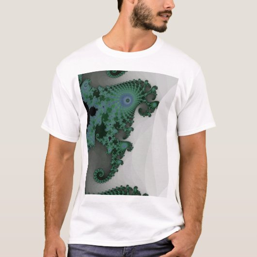 T-shirt vert d'hippocampe (Devant)