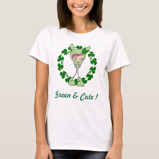 T-shirt Vert et mignon ! (Devant)