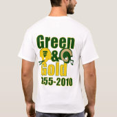 T-shirt Vert et pièce en t d'or (Dos)