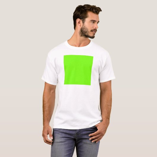 T-shirt Vert fluorescent (Devant entier)