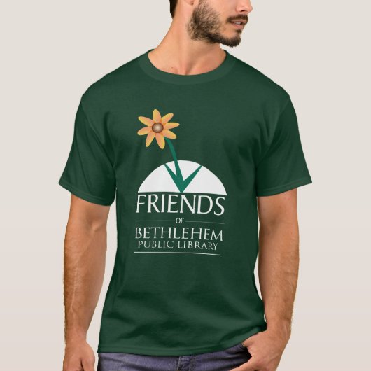 T-shirt vert foncé, logo Friends (Devant)
