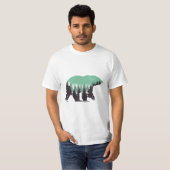 T-shirt Vert forêt d'ours (Devant entier)