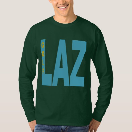 T-shirt vert foret manches longues LAZIO GOLF (Devant)