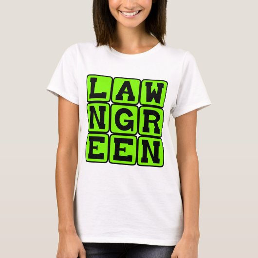 T-shirt Vert Gazon, Couleur (Devant)