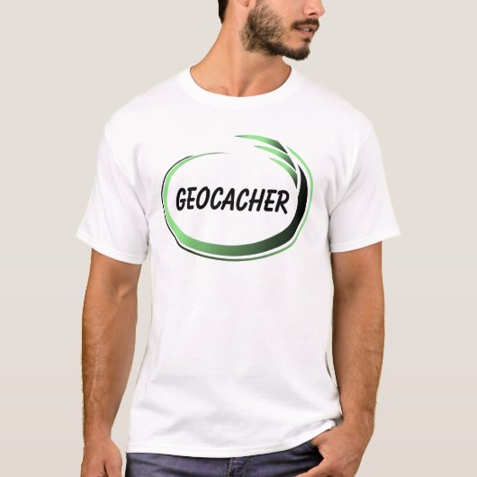 T-shirt vert Geocacher (Devant)