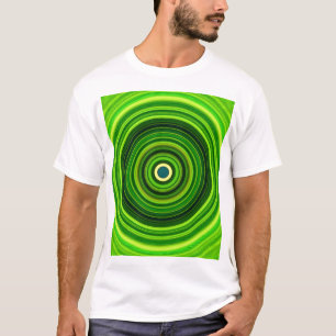 T-shirt Vert géométrique Mandala-25436
