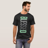 T-shirt Vert Menthe Frais Gris (Devant entier)