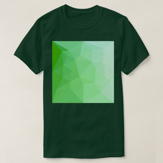 T-shirt Vert mer foncée Abstrait faible Arrière - plan en  (Design devant)