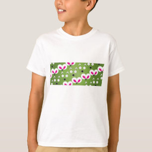 T-shirt vert Motif de souris de chat