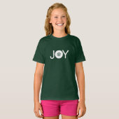 T-shirt vert Noël Joy Kids (Devant entier)