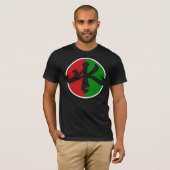 T-shirt Vert noir blanc rouge d'AK (Devant entier)