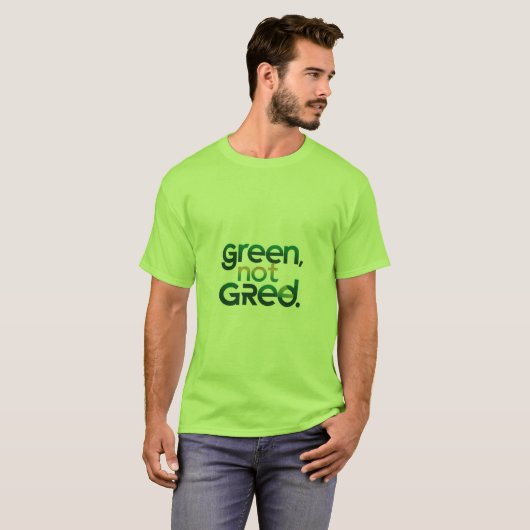 T-shirt Vert non égalisé (Devant entier)