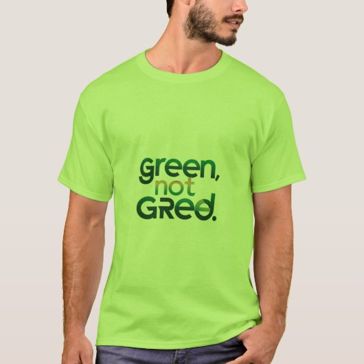 T-shirt Vert non égalisé (Devant)