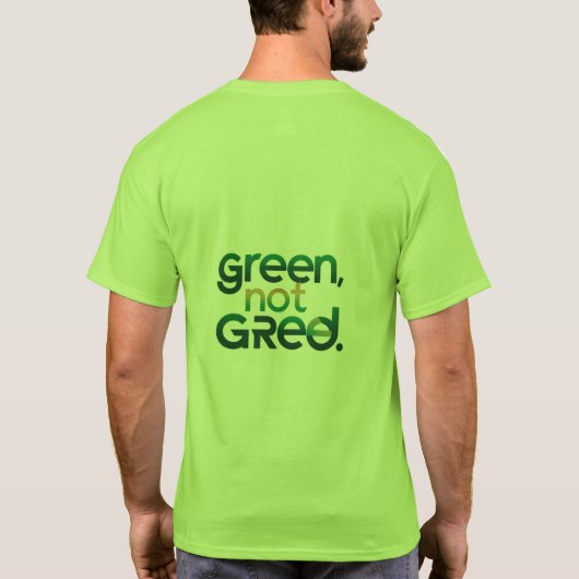 T-shirt Vert non égalisé (Dos)