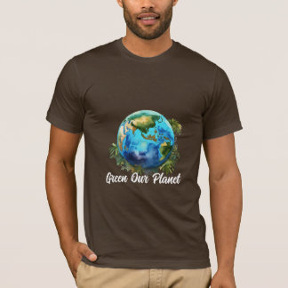 T-shirt vert Notre Planète