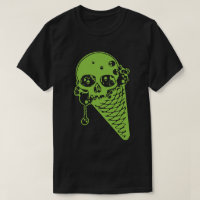 T-shirt vert poison crème glacée cône