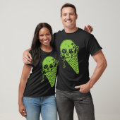T-shirt vert poison crème glacée cône (Unisexe)