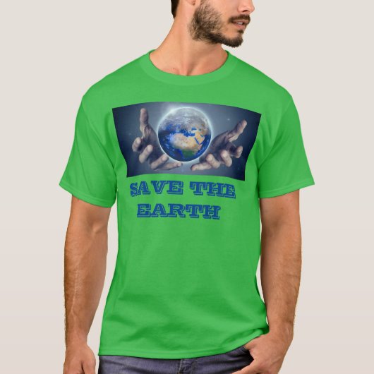 T-shirt vert pour hommes (Devant)