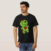 T-shirt vert pour hommes Voo Doo (Devant entier)