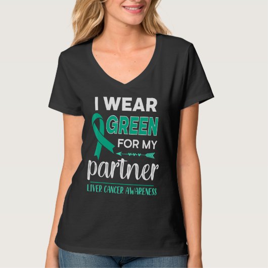 T-shirt Vert pour mon partenaire (Devant)